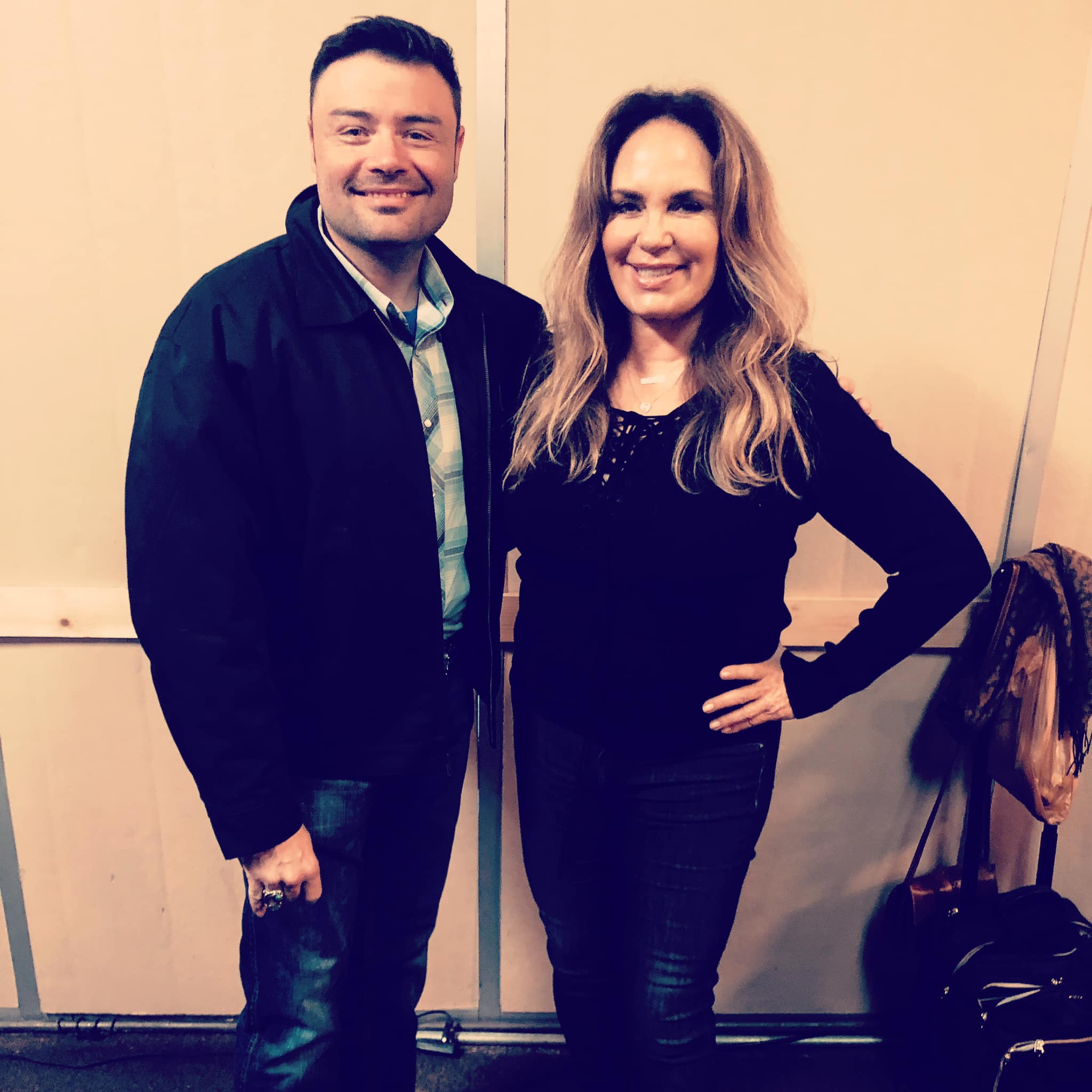 Jeff Womack with Catherine Bach